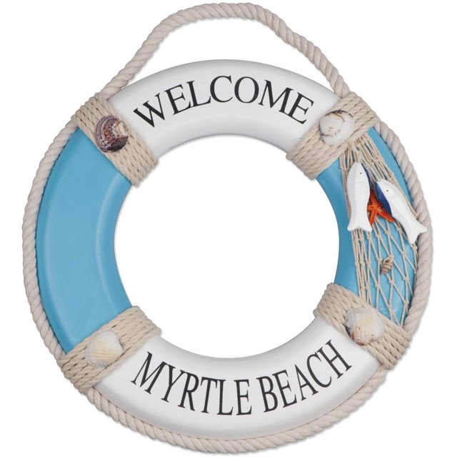 Wooden Nautical Lifering Nautical Decorative Lifebuoy Buoy