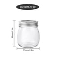 thumbnail image 2 of Frascos de vidrio Haneye, 300 ml, paquete de 24 con tapas regulares, 2 of 7