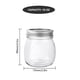 thumbnail image 2 of Frascos de vidrio Haneye, 300 ml, paquete de 24 con tapas regulares, 2 of 7