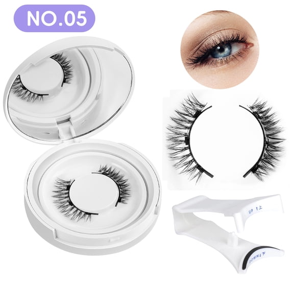 Magnetic Eyelashes with Applicator & Storage Case, Reusable Magnetic Eyelashes Natural Look, No Glue Needed, 3D False Eyelashes Set, Easy to Wear & Remove for Daily Use