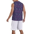 thumbnail image 2 of Naloa Dance Skull Star Basketball Jersey Reversible Men's Mesh Athletic Sports Shirts Training Practice S-4XL4X-Large, 2 of 6