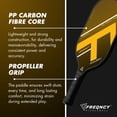 thumbnail image 5 of Pickleball 1 Paddle Elite, Polypropylene Carbon Fiber Core With Propeller Grip For Speed & Spin, Includes Paddle Cover & 1 Ball | Designed For Power & Controlled Spin, 5 of 5