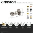 thumbnail image 4 of Kingston Brass K177A7 Heritage Hand Shower Wall Mount Bracket in Brushed Brass, 4 of 4