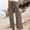 Coffee, variant on Hvot&aat Fashion Womens Casual Solid Color Wide Leg Pants Lightweight Summer Comfy Flowy Straight Leg Trousers