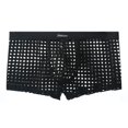 thumbnail image 1 of Ropa interior de rejilla para hombre, calzoncillos tipo bóxer transparentes, lencería hueca de malla, pantalones cortos, 1 of 2