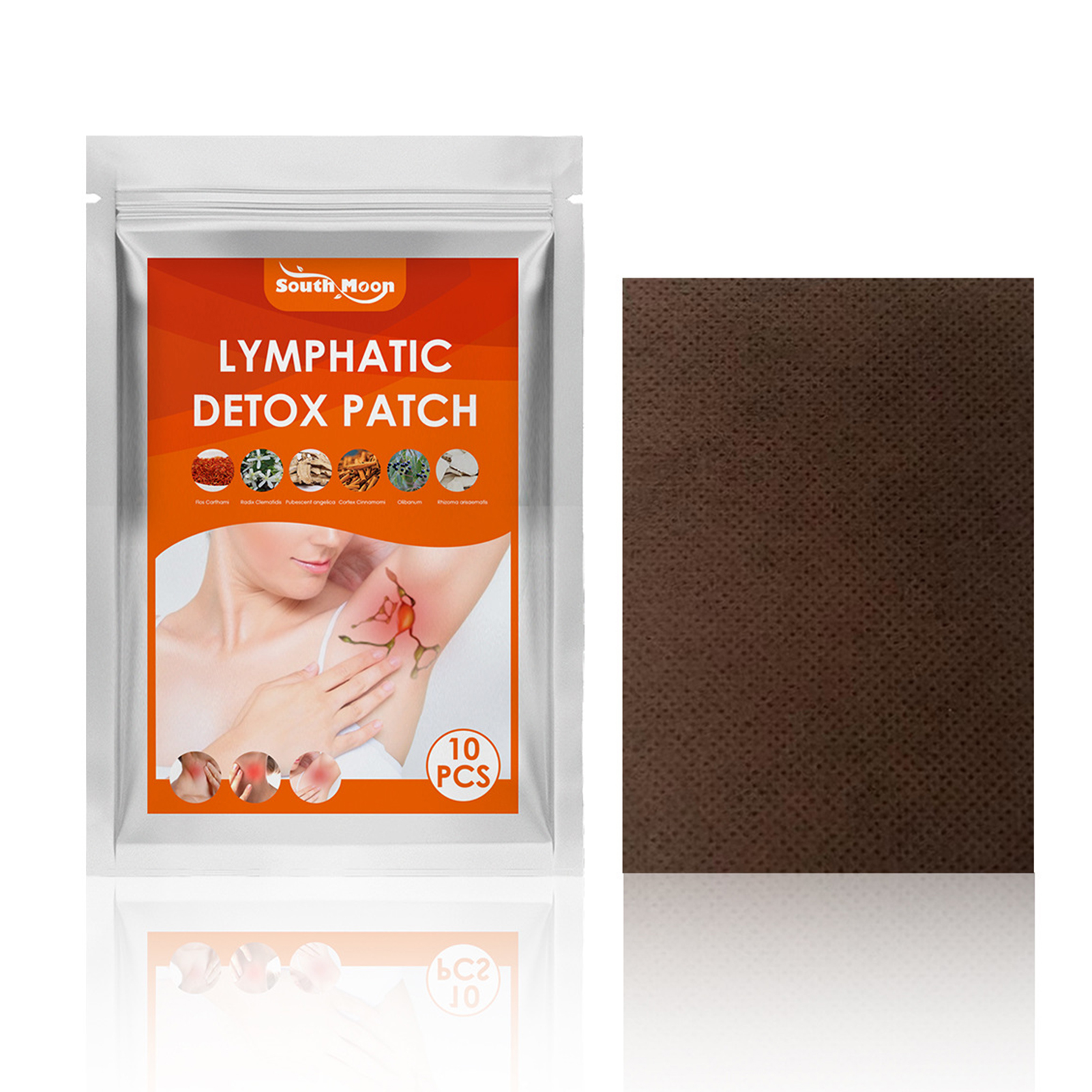 South Moon 10Pcs Lymphatic Detox Patches Accessory Mammary Lymph Patch Lymphatic Drainage Swelling