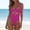Hot Pink, variant on Women's "Team Bride" One-Piece Swimsuit, Sleeveless Scoop Neck Bridal Party Bathing Suit, Plus Size Friendly Beachwear, 6 Colors, S-XXL