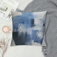 thumbnail image 2 of Chilfamy   Blue and Gray Throw Pillow Covers Modern Abstract Painting Blue White Navy Blue Square Decorative Pillow Case Couch Pillows for Bed Living Room Farmhouse Sofa Cushion Cover White, 2 of 5