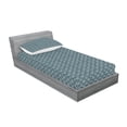 thumbnail image 2 of Ambesonne Vintage Fitted Sheet & Pillow Sham Set, Scale Design Flower Buds, Twin, Dark Teal Eggshell, 2 of 2