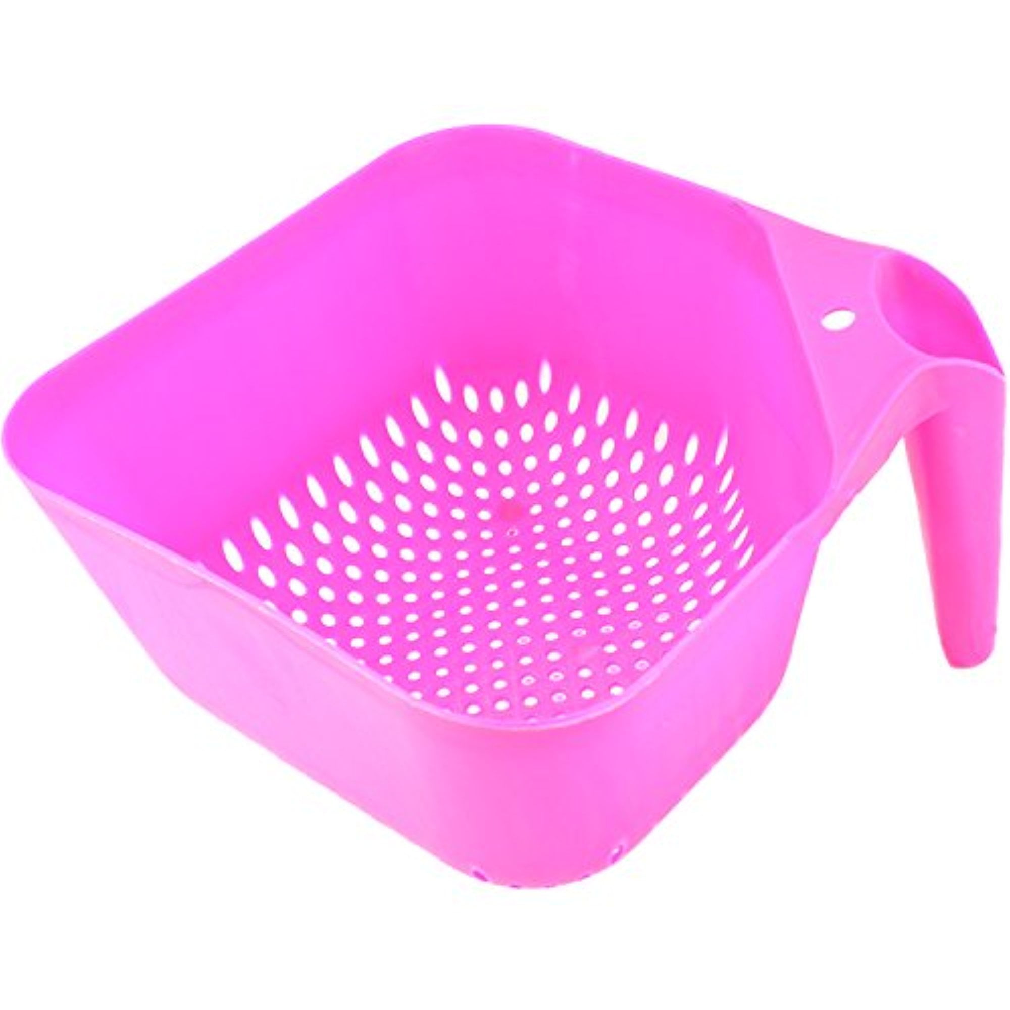 Square Kitchen Colander Strainer with Handle BPAFree by bogo Brands