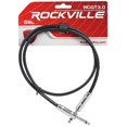 thumbnail image 3 of 4 Rockville 3'  1/4" TS to 1/4'' TS Guitar/Instrument Cable (4 Colors), 3 of 9