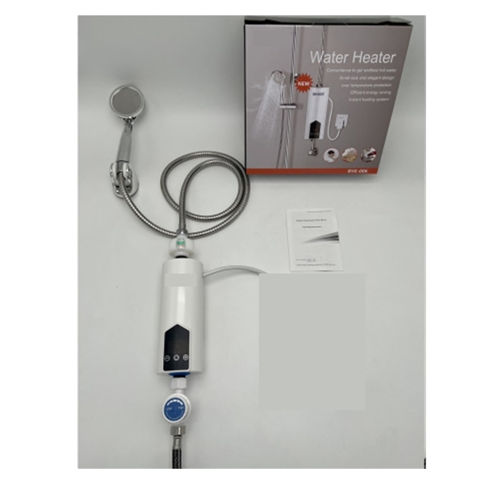 5500W Intelligent Electric Water Heater Temperature Adjustable Heater Bathroom Shower Kitchen Heater Instant Heating ,Safety Protections