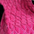 thumbnail image 2 of Plutus Fuchsia Purple Diamond Faux Fur Luxury Throw Blanket, 2 of 3