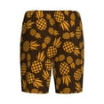 thumbnail image 5 of Naloa Colorful Pineapple Men's Short Pajama Pants, Lounge Comfort Shorts with Elasticized Waistband and Side Pockets - Medium, 5 of 9