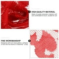 thumbnail image 3 of FONDOTIN Chemin de table Décoration Rouge Motif en Forme de Cœur 1Pcs pour Anniversaire, 3 of 6