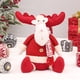 thumbnail image 1 of Puntoco Adornos navideños Muñecos de tela Papá Noel sentado Muñecos de nieve Adornos de escena de ventana Regalos de Navidad, 1 of 5