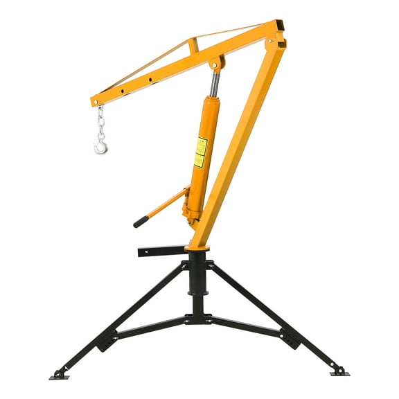 CazToi Hydraulic Hitch Mount Crane 500/750/1000lbs 3 Adjustable Boom Capacities 360° Swivel for 2" Receiver