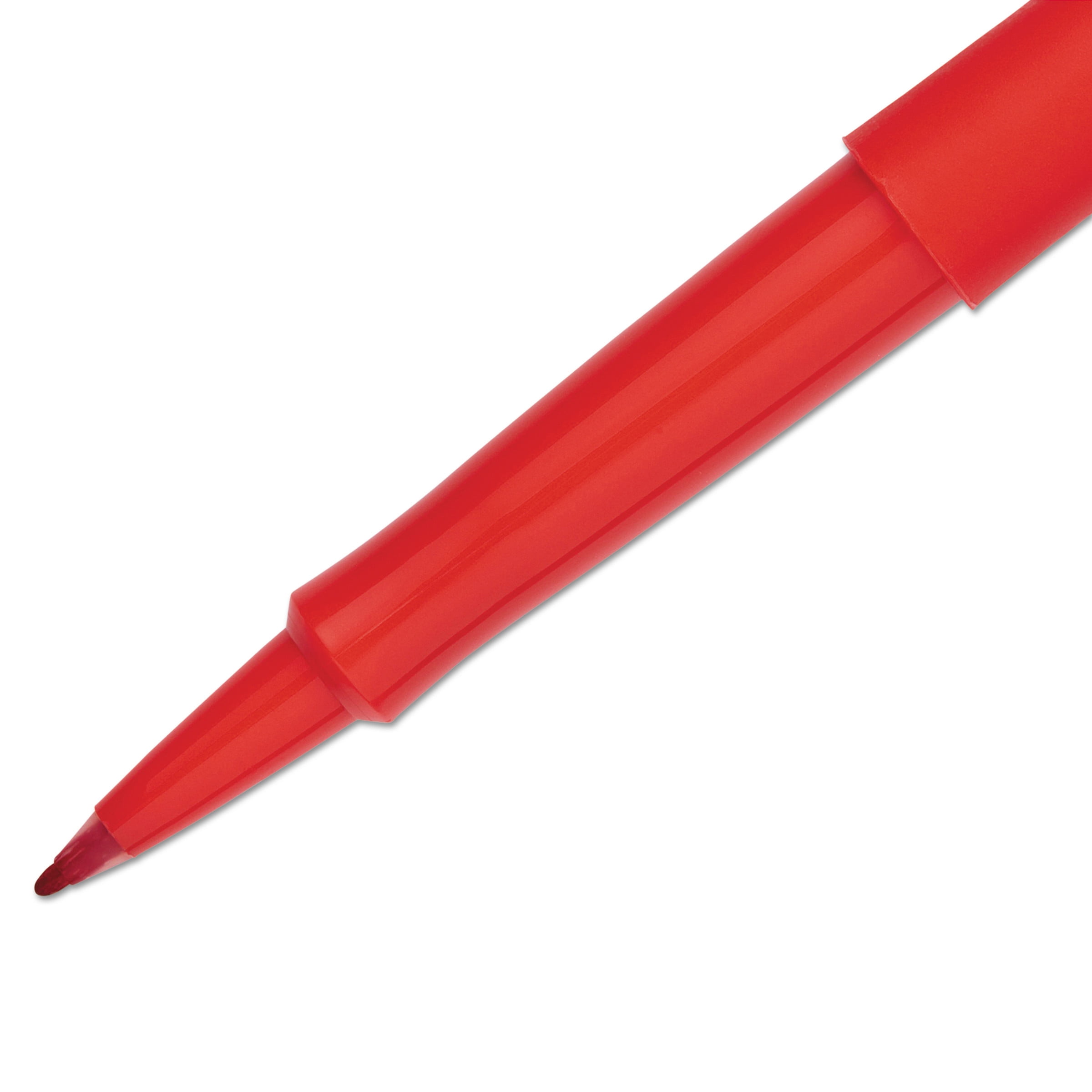 Paper Mate Porous Point Felt Tip Pen, Medium Red PK12 8420152