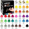 thumbnail image 2 of Bolígrafos AROIC, 144 unidades, a base de aceite, 36 colores, impermeables, 2 of 8