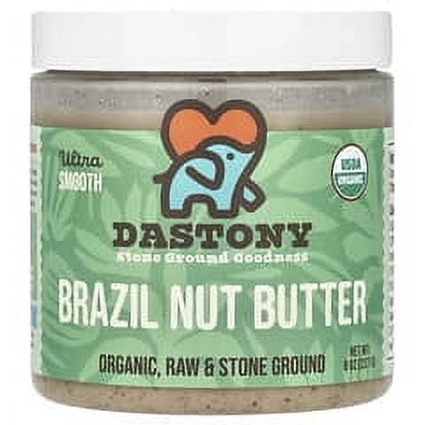 Dastony, Organic Brazil Nut Butter, Ultra Smooth, 8 oz (227 g) Pack of 2