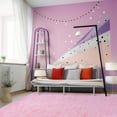 thumbnail image 3 of Socofuz Soft Indoor Modern Area Rugs Fluffy Living Room Carpets for Children Bedroom Home Decor Nursery Rug 4' x 6', Pink, 3 of 7