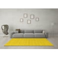 thumbnail image 3 of Ahgly Company Machine Washable Indoor Rectangle Solid Yellow Modern Area Rugs, 8' x 12', 3 of 4
