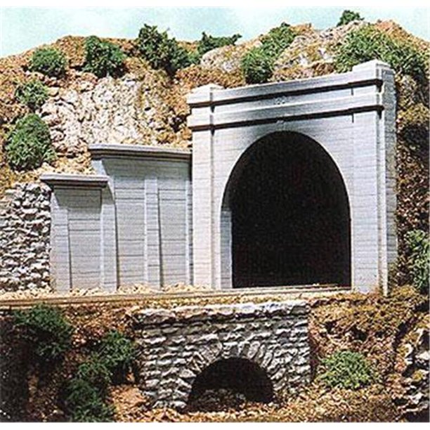 Chooch CHO8330 HO Scale Double Track Concrete Tunnel Portal Walmart