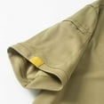 thumbnail image 5 of DPTALR Men's Solid Color Crew Neck Summer Outdoor Short Sleeve T-Shirt,Khaki,Big Men's,Tall Men's XL，Young Men's, 5 of 9