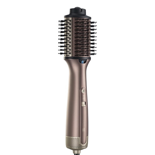 Cepillo secador 2 en 1 INFINITIPRO by CONAIR | Moldeador de aire caliente para todo tipo de cabello | Tubo ovalado de 7,6 cm | Volumen, suavidad y frescura