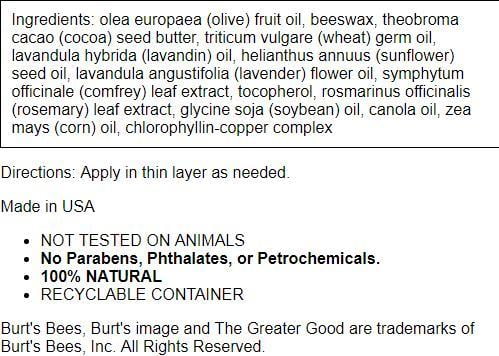 Burt's Bees Res-Q Ointment, 0.6 oz