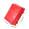 thumbnail image 2 of YOSADIER Boîte Murale Rouge en Polypropylène Support de Rangement pour Usage Extérieur Lot de 1, 2 of 5