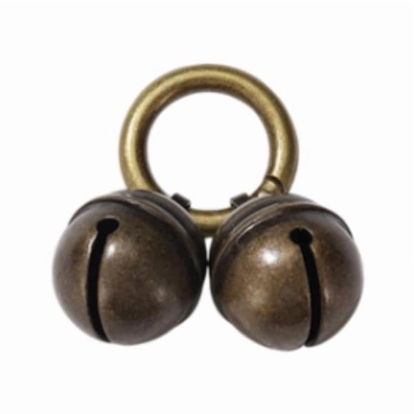 Amuleto de campana para mascotas,Collar con cascabel para mascotas,fuerte y potente,para gatos,perros,cachorros y gatitos.,Llavero con cascabeles para collar de perros pequeños Como se describe