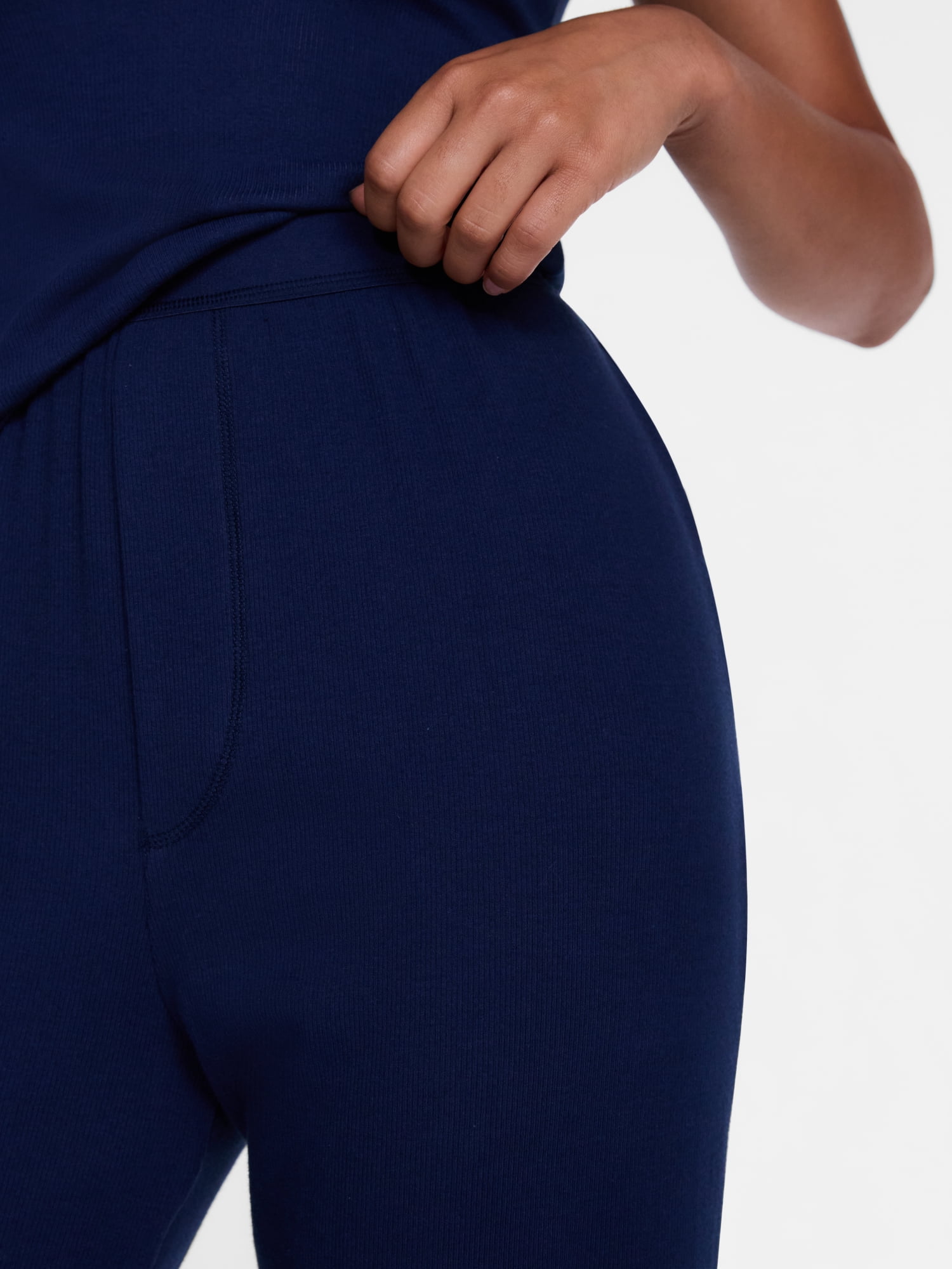 No Boundaries Cotton Stretch Ribbed Boxer Pants, Women's XS-XXXL