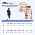 thumbnail image 4 of Daiia Christmas Gingerbread Cookies for Men's Long-Sleeved Pajama Set – Soft & Comfortable Sleepwear Button-Up Pajamas Cozy Lounge Wear-X-Large, 4 of 7