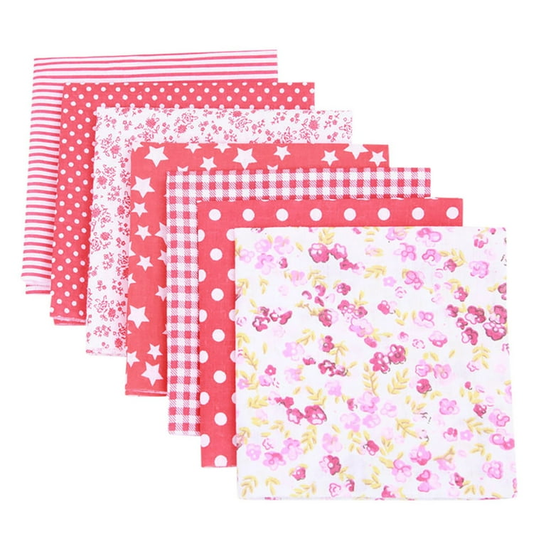 9.8X 9.8 42Pcs Cotton Print Fabric Bundle Squares Pre-Cut Multicolor  Design Printed Quilting Sewing Floral for Quilting Patchwork DIY Craft