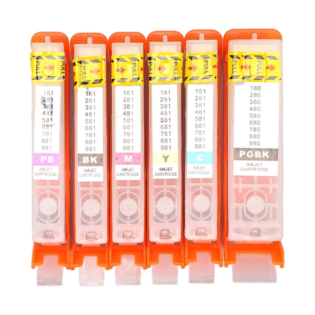 Cartuchos De Impresora, Cartucho De Tinta De Compatibilidad Amplia De 6 Colores Para 480 481 ANGGREK Ink Cartridge