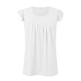 thumbnail image 4 of Beach Vacation Clothes for Women Cropped Thick Strap Top Boys Undershirts X Curved Top Camisole with Bra Bra plus Camisole with Padded for Women Cute Tops Juniors Crop Tops Big Girls White 2XL, 4 of 6
