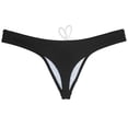 thumbnail image 3 of Men's Nylon Micro Bikini Briefs Breathable Checkered Spandex Underwear with Pouch Sensual Lingerie Tangas White XL, 3 of 3