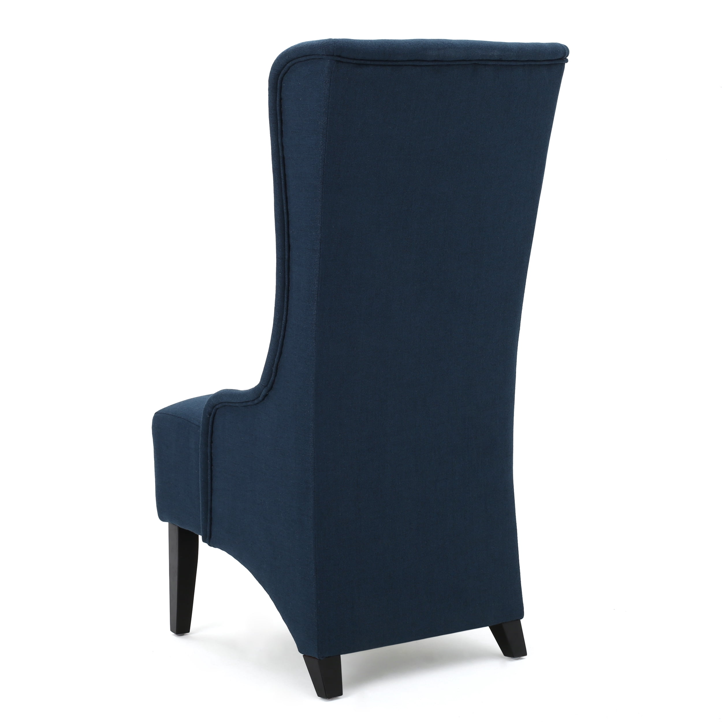 Noble House Ivette Contemporary Fabric Dining Chair, Dark Blue