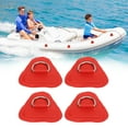 thumbnail image 2 of 4 Pcs D Ring Patch Stainless Steel D Ring Pad for Inflatable Boat Surfboard Dinghy Paddle Board Red, 2 of 5