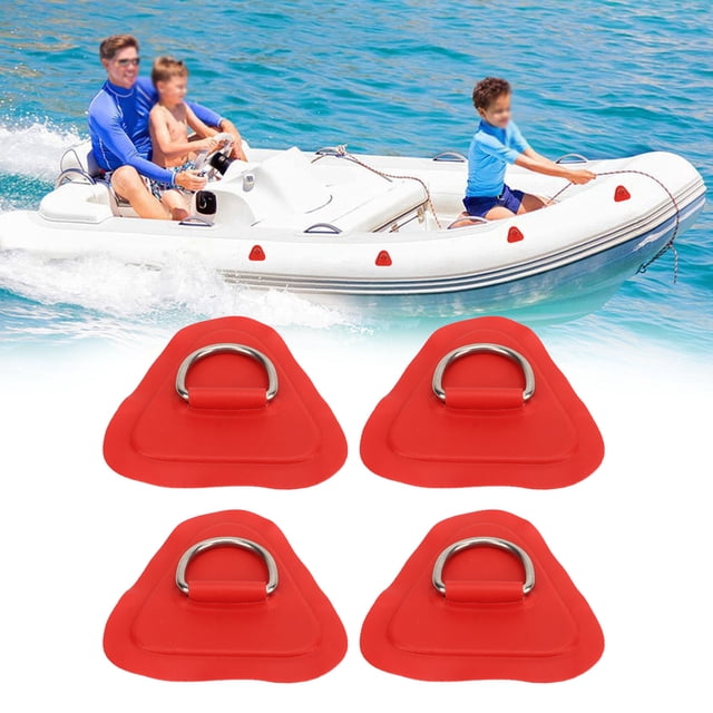 4 Pack Patch en Acier Inoxydable pour Bateau Gonflable Kayak Canot Patch PVC Accessoires de Paddleboard Canot Rafting