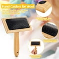 thumbnail image 2 of 2 Pcs Wool Carders,Hand Carders for Wool,Craft Wool Needle Felting Tools with Solid Wood Handle,Slicker Brush for Dogs,Carding Brushes for Needle Felt, 2 of 5