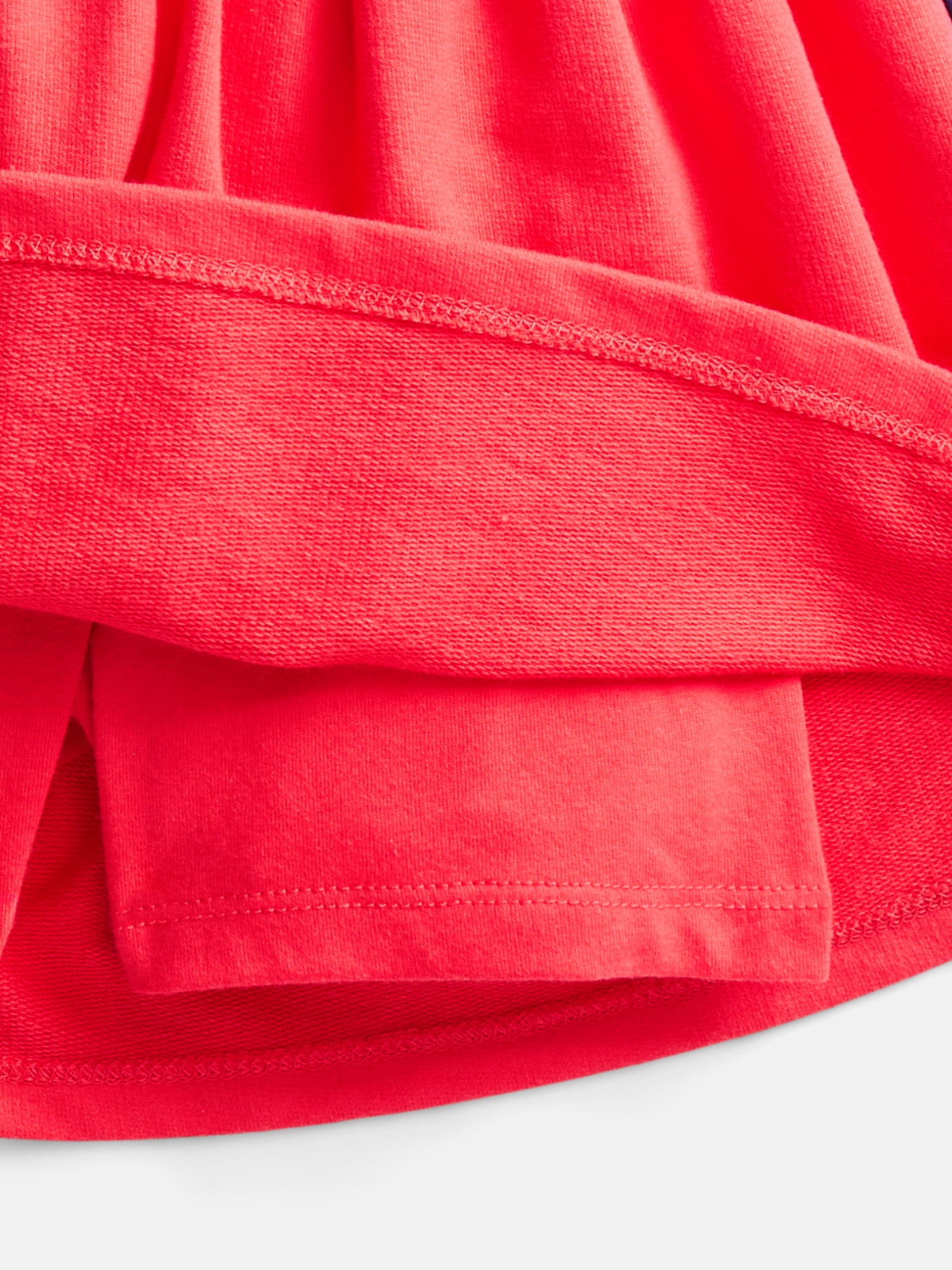 Wonder Nation Little Girls Scooter Skirt with Paperbag Waist, Sizes 4-10
