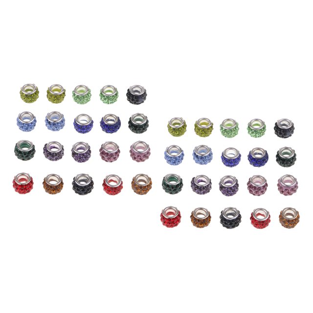 de arcilla de 40 piezas mm, de gran agujero para decoración de de ropa de bricolaje mayimx Bola de discoteca Clay Pave