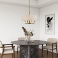 thumbnail image 6 of 42604-01 Livex Lighting Meridian - 4 Light Pendant in Modern Style - 18 Inches wide by 22.5 Inches high-Antique Brass Finish    -Traditional, 6 of 10