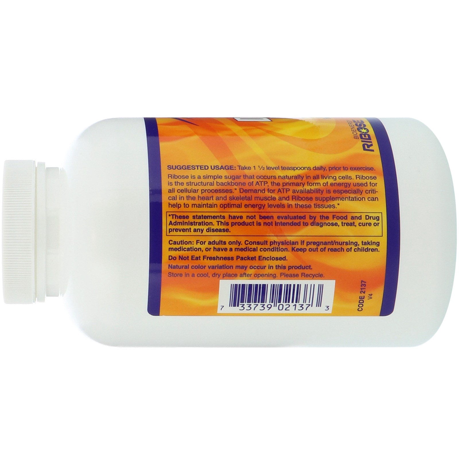 Now Sports D-Ribose Powder