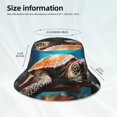 thumbnail image 3 of Balery Realistic Turtle Sombreros para el sol para hombre y mujer, sombrero de pescador con UPF 50+, 3 of 6