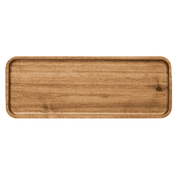 ACDANC Wood Tray Real Wood Charm Acacia Wood Tray Multi Use Design Wooden Serving Tray