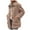 Khaki, variant on YDFCWXW Women's Winter Fur Coats Long Sleeve Lapel Button Down Pockets Fleece Sherpa Jacket Casual Trendy Outerwear Brown, M