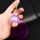 thumbnail image 4 of Lindo Bebé Durmiendo Llaveros Muñeca Bolsa De Piel Sintética Decoración Llavero Púrpura Sunnimix Colgante de felpa de mujer, 4 of 8